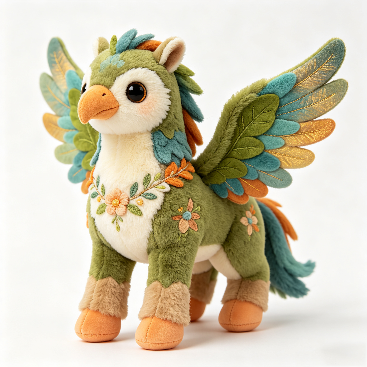 Floral Griffin Stuffed Animal