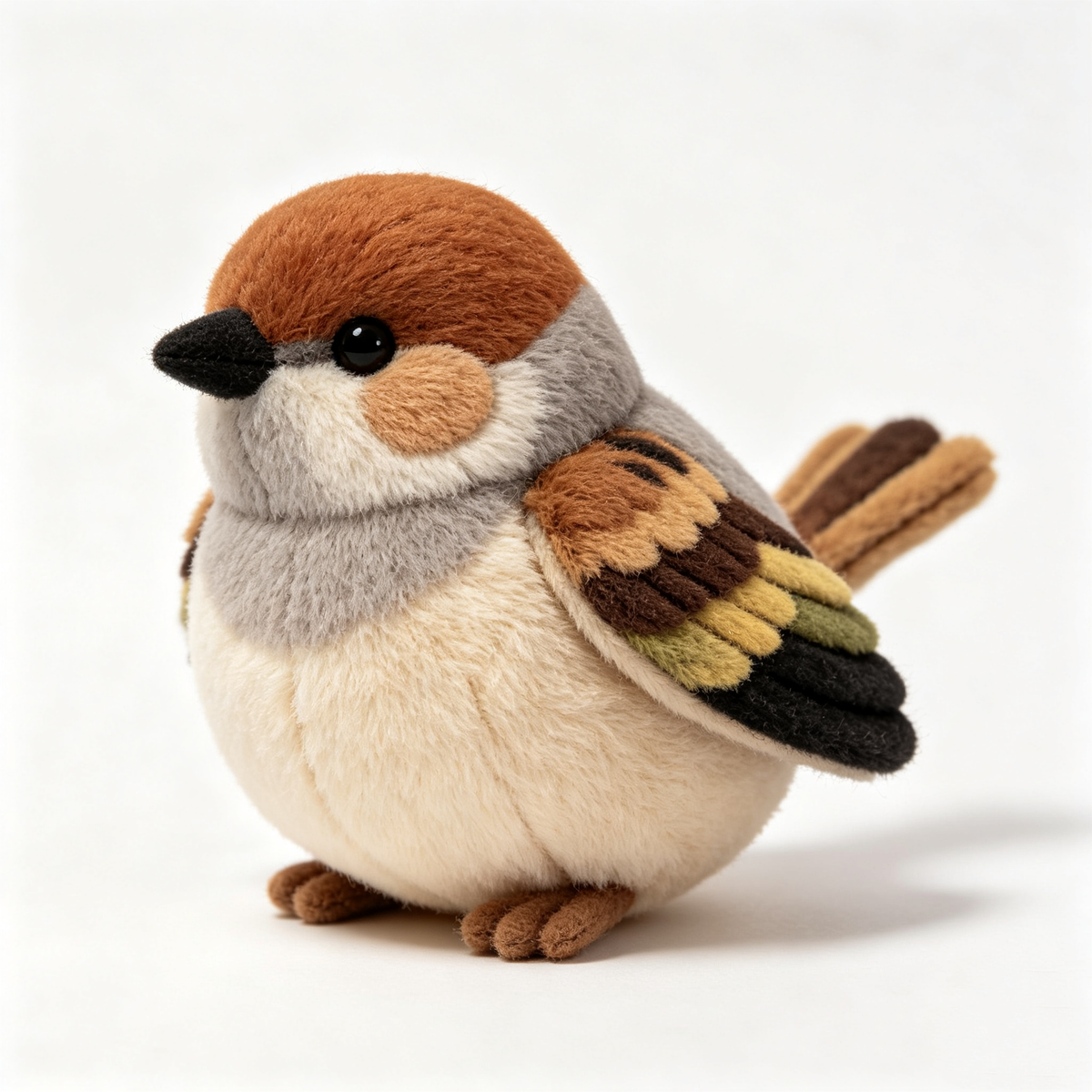 Mini Round Sparrow Plush Toy