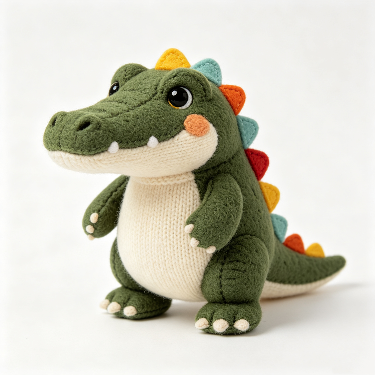 Knitted Style Crocodile Plush Toy