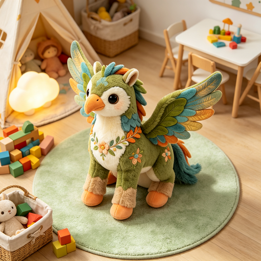 Floral Griffin Stuffed Animal