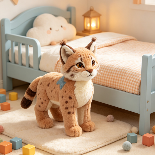 Realistic Lynx Stuffed Plush Toy