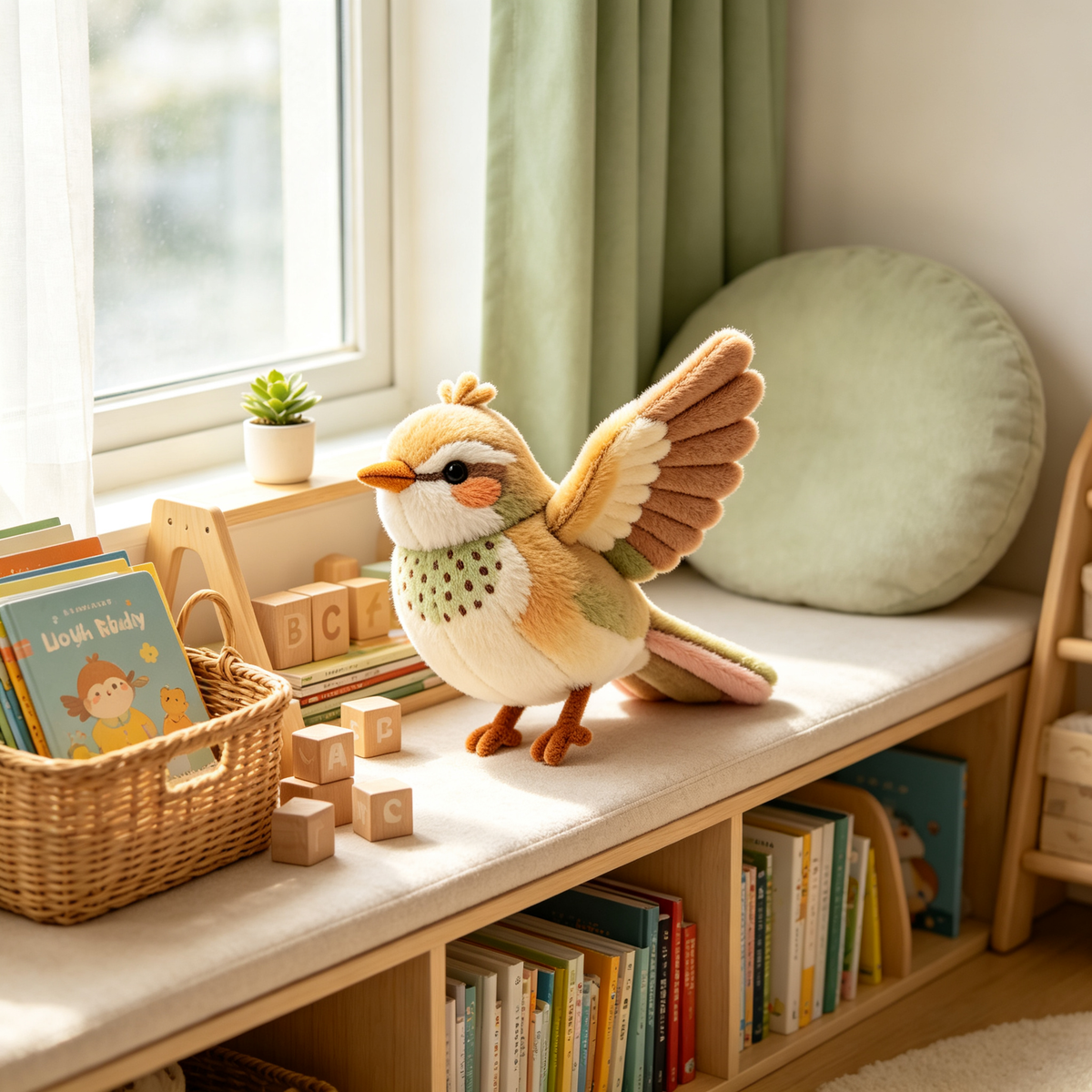 Flying Wren Bird Plush Toy