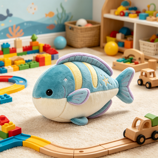 Star Embroidered Tropical Fish Plush Toy