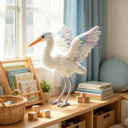 Pastel Heron Stuffed Plush