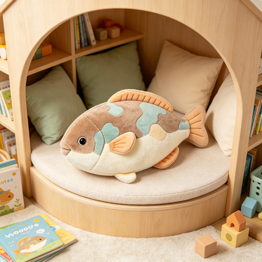 Camouflage Pattern Fish Plush Toy