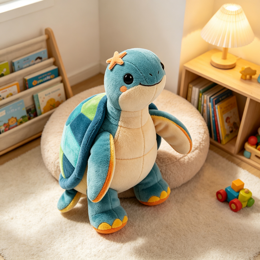 Color Patch Sea Turtle Plush Toy