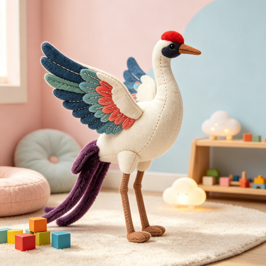 Red Crowned Crane Stuffed Animal