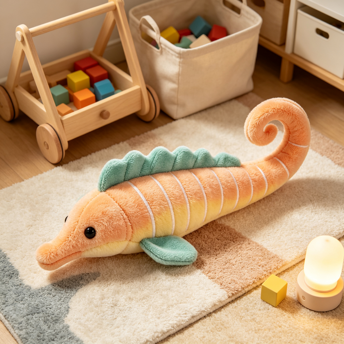 Gradient Seahorse Plush Toy