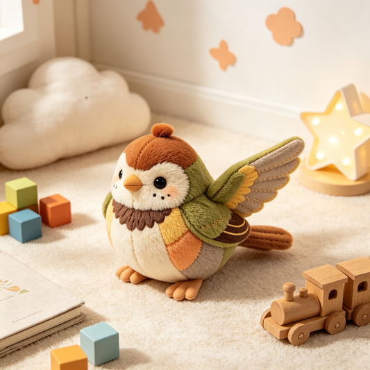 Sparrow Stuffed Bird Plush