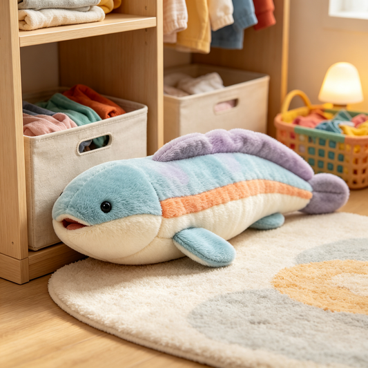 Pastel Striped Eel Plush Toy