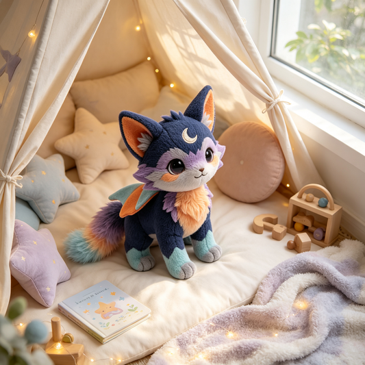 Moon Winged Fantasy Fox Plush Toy