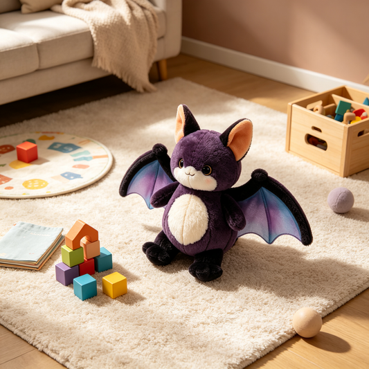 Purple Bat Plush Toy