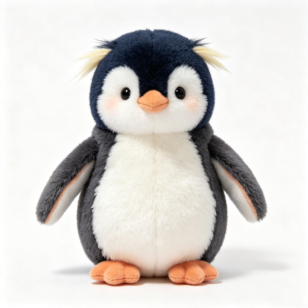 Fluffy Crested Penguin Plush Toy