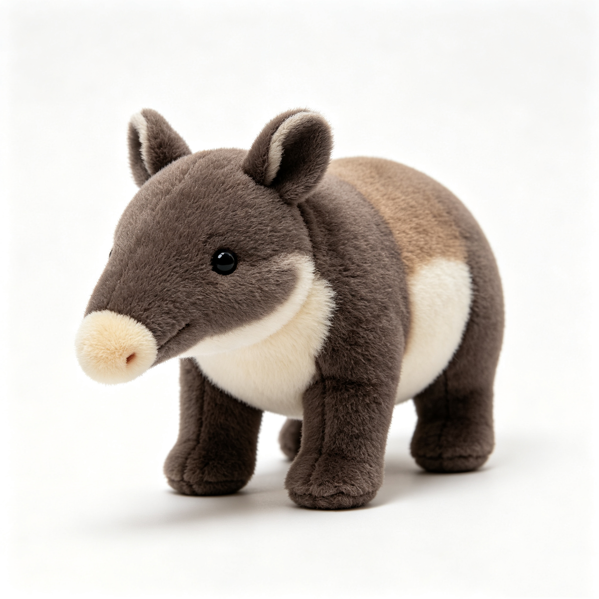Dark Brown Tapir Stuffed Plush Toy