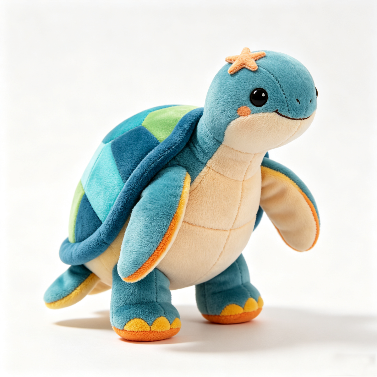 Color Patch Sea Turtle Plush Toy