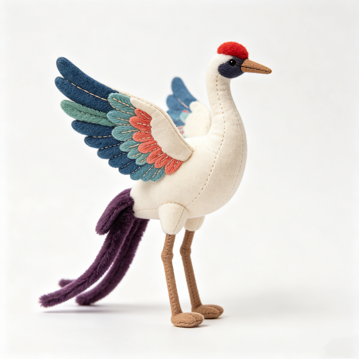 Red Crowned Crane Stuffed Animal