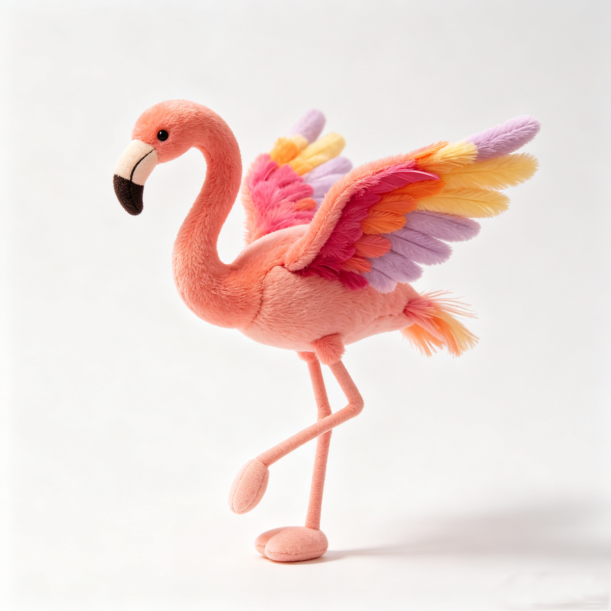 Rainbow Wing Flamingo Plush Toy