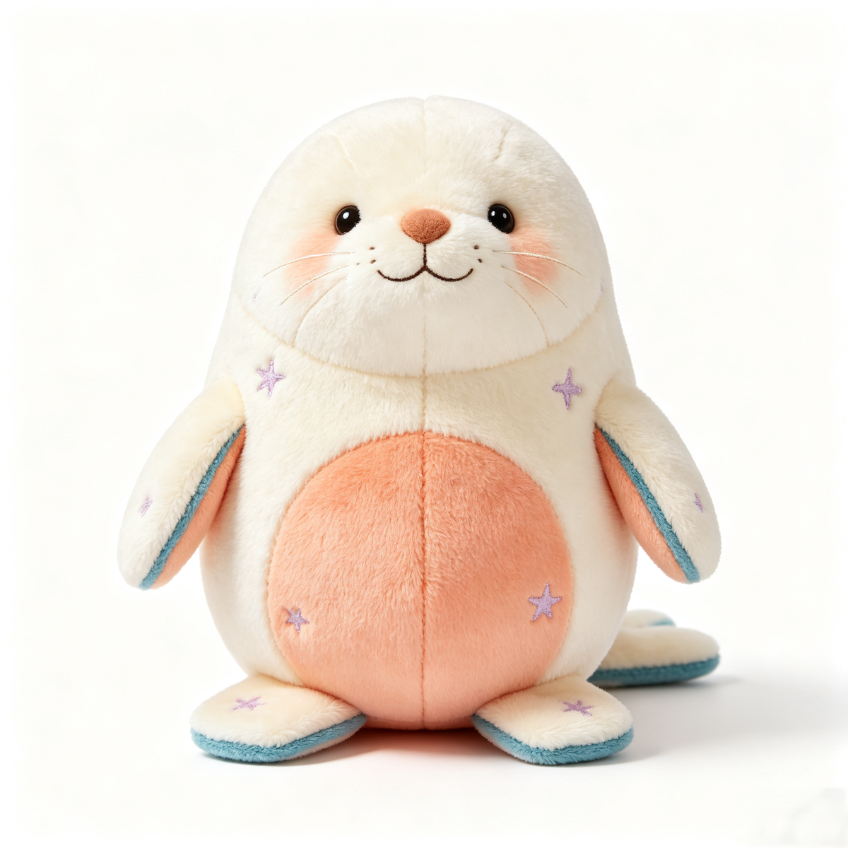 Star Embroidered Seal Plush Toy