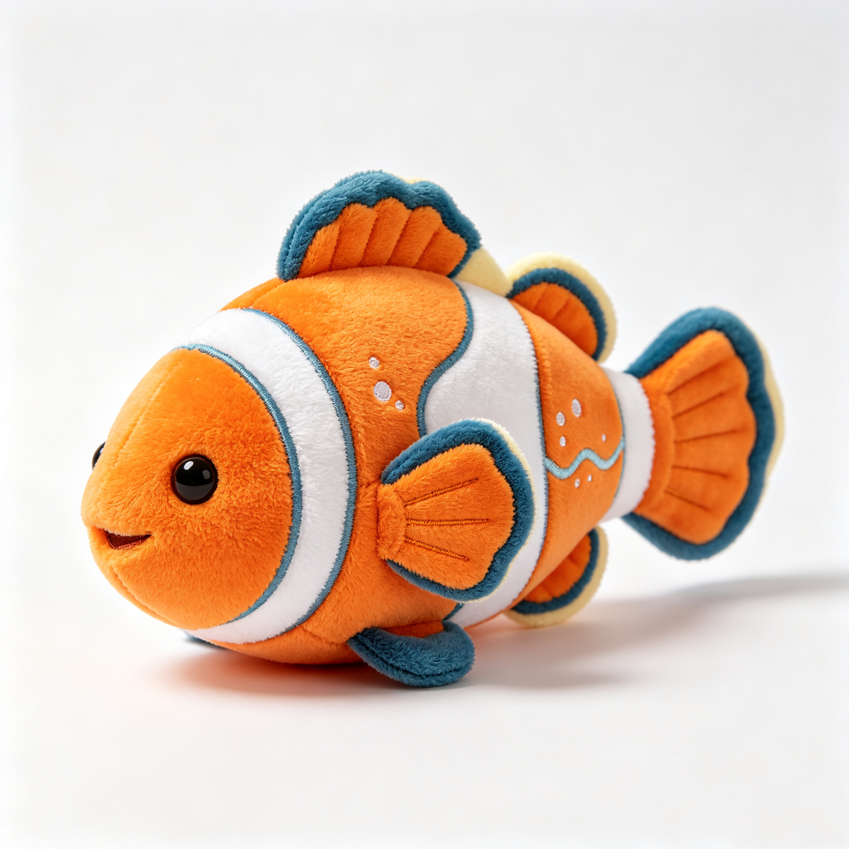 Bright Orange Clownfish Plush Toy
