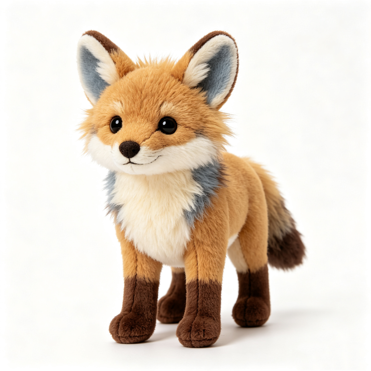 Realistic Reddish Brown Fox Plush Toy